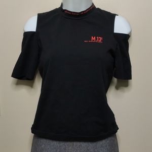 Musium DIV. Black short sleeve top